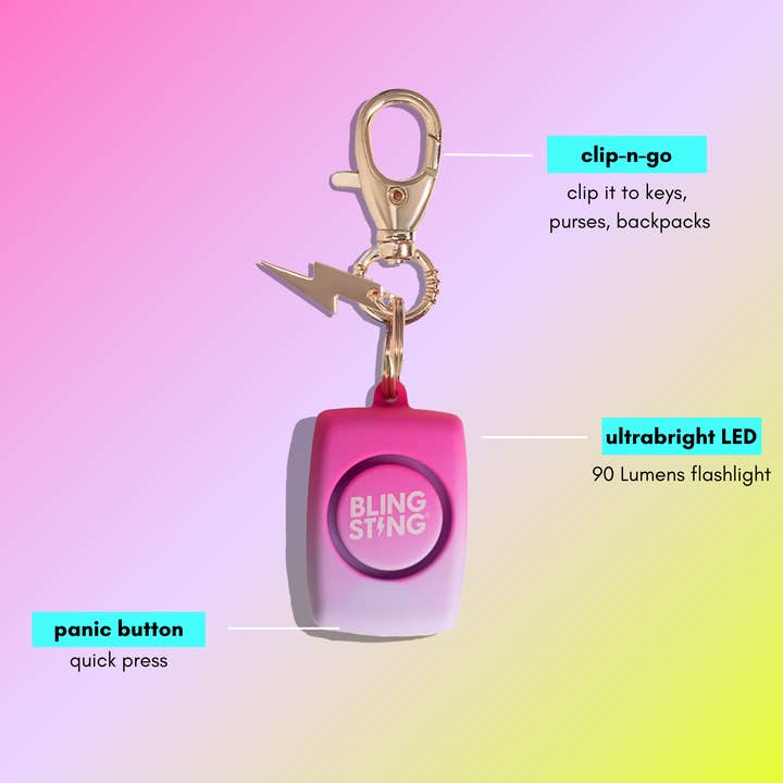 BLINGSTING - Wholesale Safety Alarm/Gear - Mini Personal Alarm | Ombre