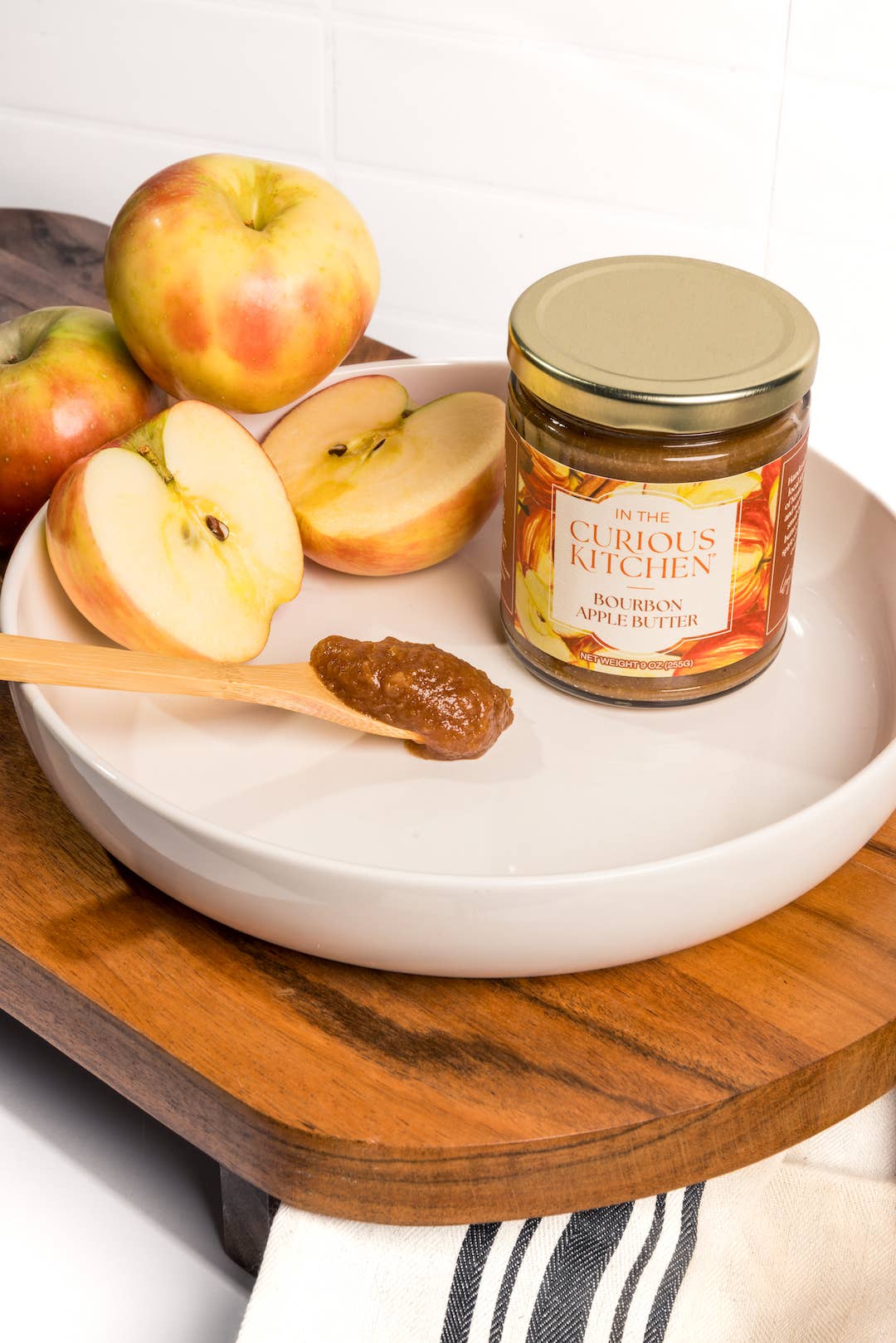 In the Curious Kitchen - Wholesale Jam/Jelly - Apple Bourbon Butter | 9 oz 8