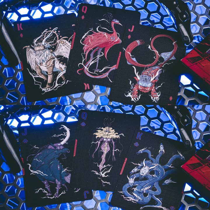 Vermilion Collection - Wholesale Playing Cards - Cyberpunk Mythos Playing Cards19