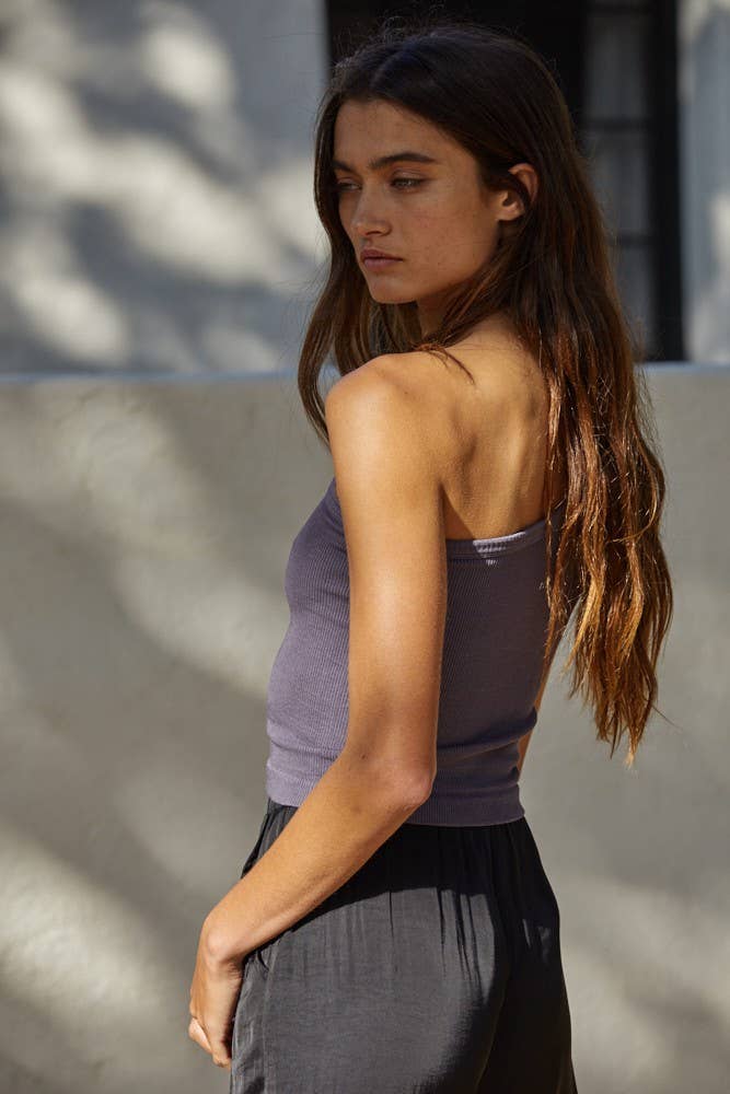 By Together - Wholesale Knit Top - Women's - S1093N | High Quality Seamless One Shoulder Ribbed Top6