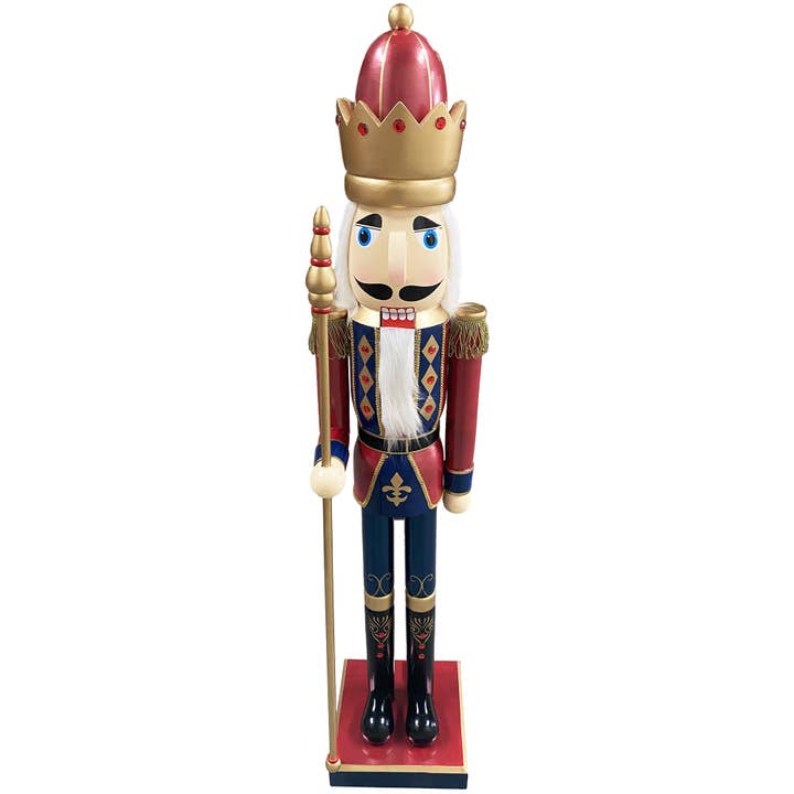 60" Bejeweled King Nutcracker for wholesale by Santa’s Workshop Inc.
