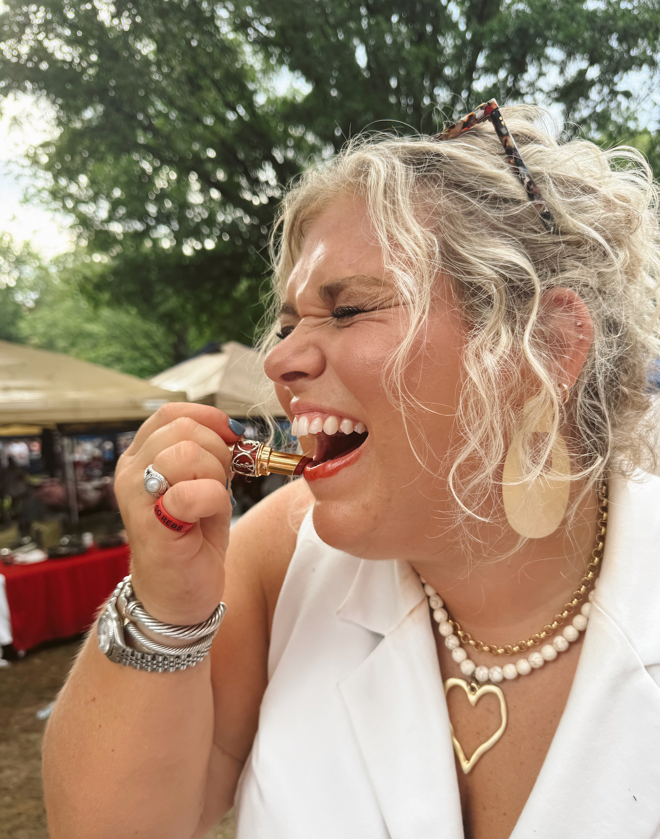 Flip Rings - Wholesale Band/Stacked Ring - Flip Reversible GO REBS / HYDR Red Ole Miss Ring8