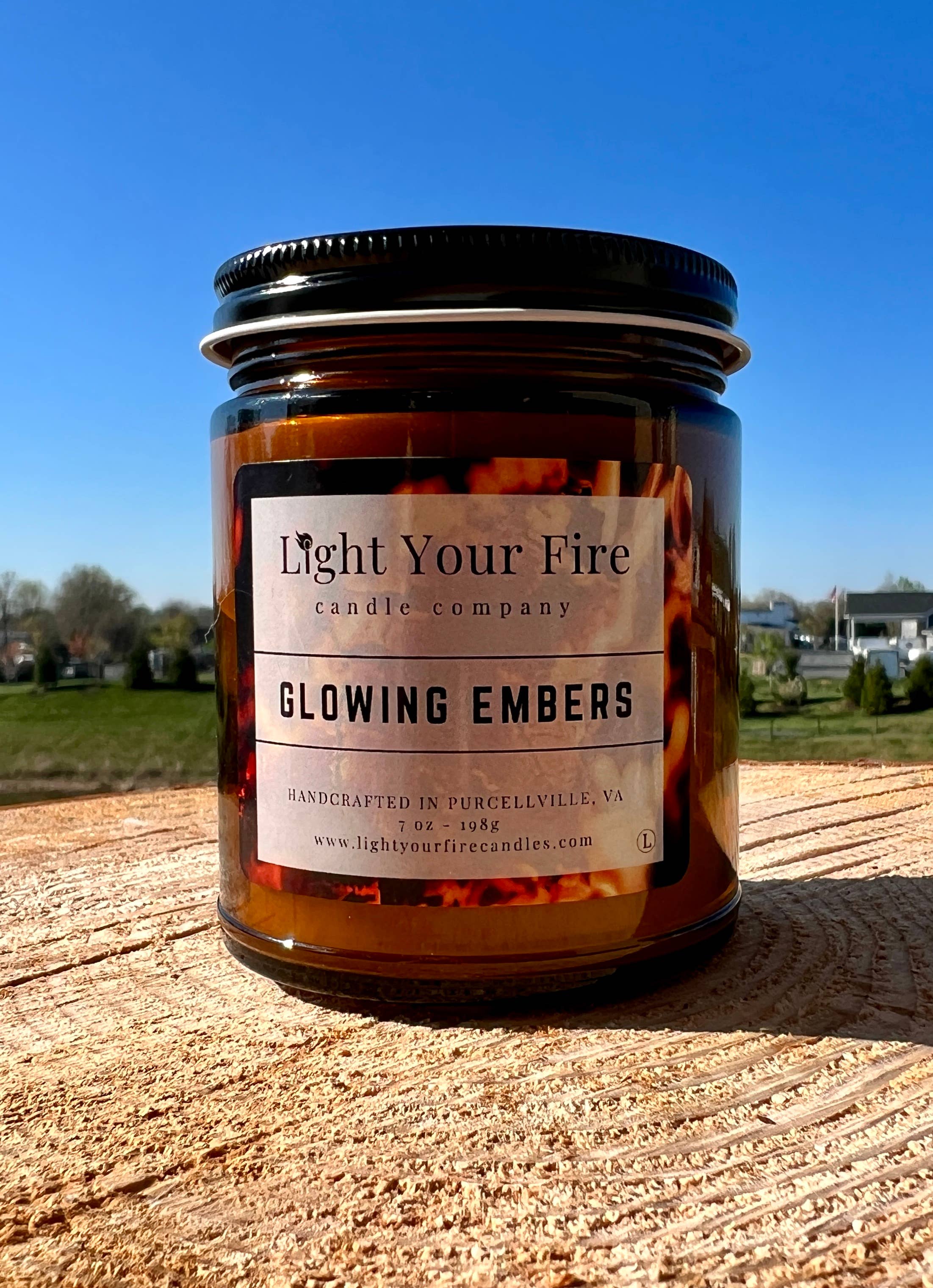 Light Your Fire Candle Co - Wholesale Jar/Filled Candle - Glowing Embers Candle1