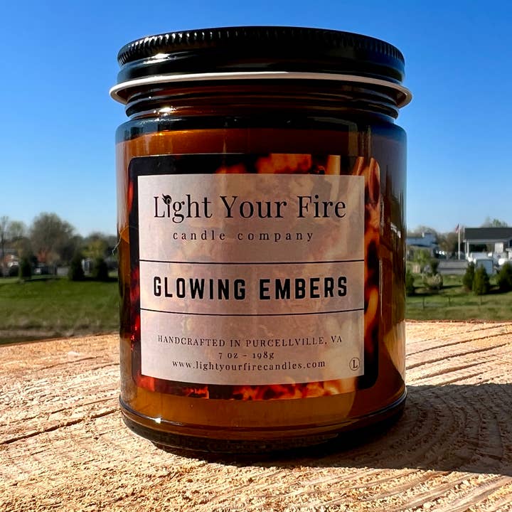 Light Your Fire Candle Co - Wholesale Jar/Filled Candle - Glowing Embers Candle1
