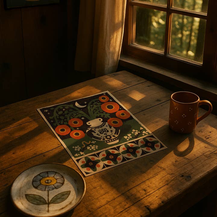 Anisa Makhoul - Wholesale Art Print - Art Print - Moonlight Woldflowers 1