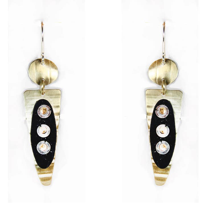 Polymer Clay, Brass, Sterling a Touch of Silver Earrings for wholesale by Whitney Designs Ltd.