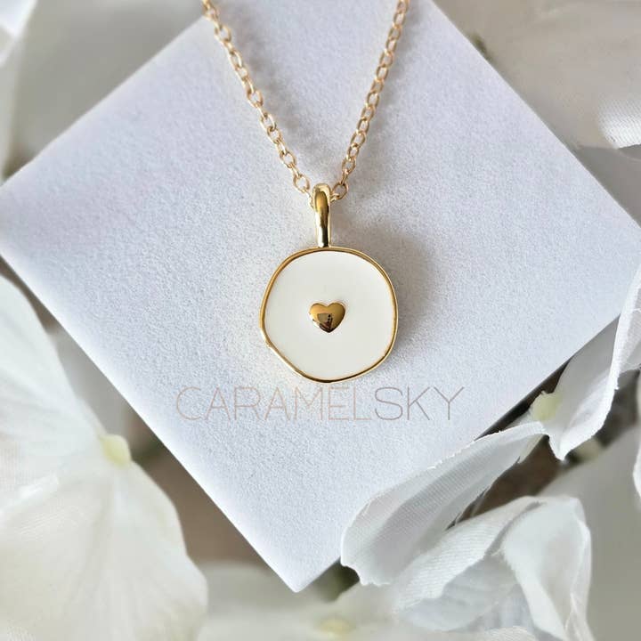 18k Gold Plated Heart Necklace, Minimalist Heart Jewelry and other Purchase Wholesale enamel heart. Free Returns & Net 60 Terms on Faire trending on Faire.
