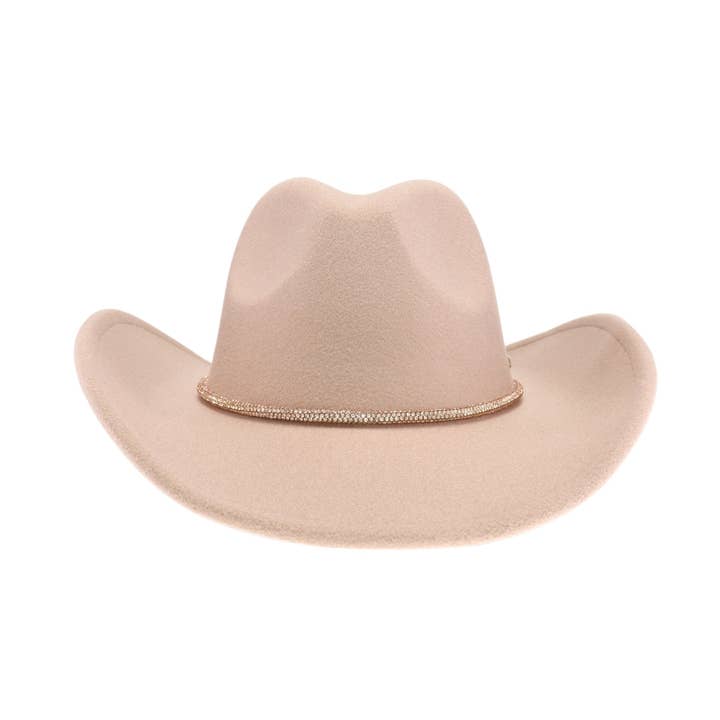 C.C Beanie - Wholesale Cowboy Hat - Women's - Reno Vegan Fabric Cowboy Hat VCC0067