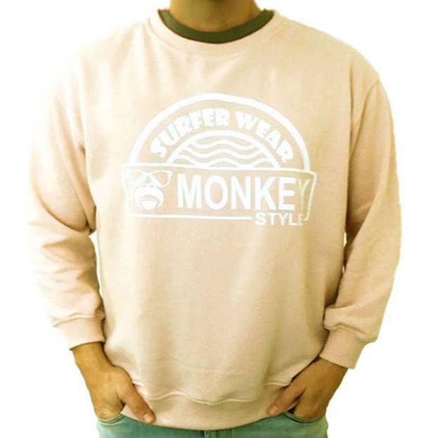 Salmon Unisex estilo mono sudadera para venta al por mayor de KAHUNA STORE