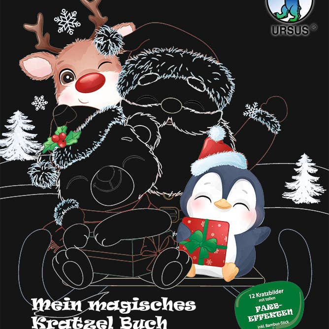 My magic scratch book “Wintertime” for wholesale by URSUS® / Buntpapierfabrik Ludwig Bähr GmbH & Co. KG