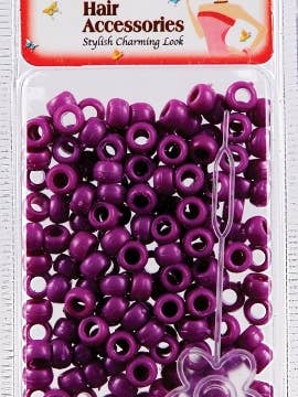 ROUND BEADS -  SMALL - PURPLE for wholesale by MI Hair Distribution