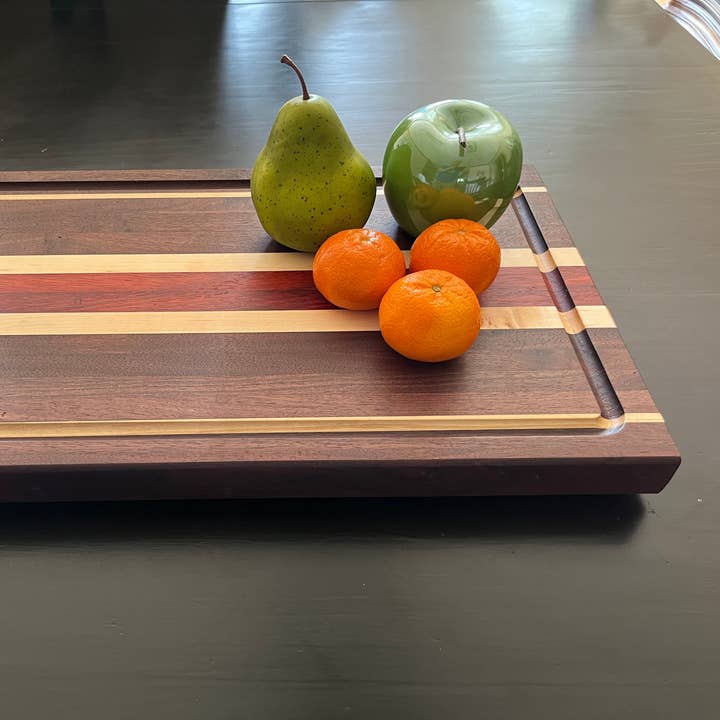 12" x 19" Side Grain Cutting Board - Approximately 1.5" thick - Perfect bosses gift or house warming gift - Made in the USA for wholesale by Huckleberry Concepts