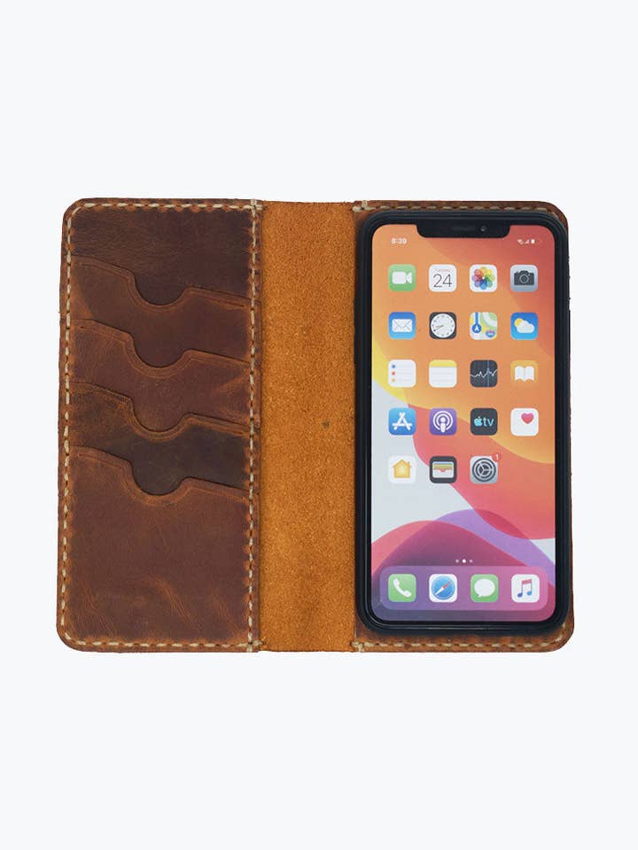 Lone Deer Leather iPhone 13 Pro Max Case - Camel for wholesale by Lone Deer Leather