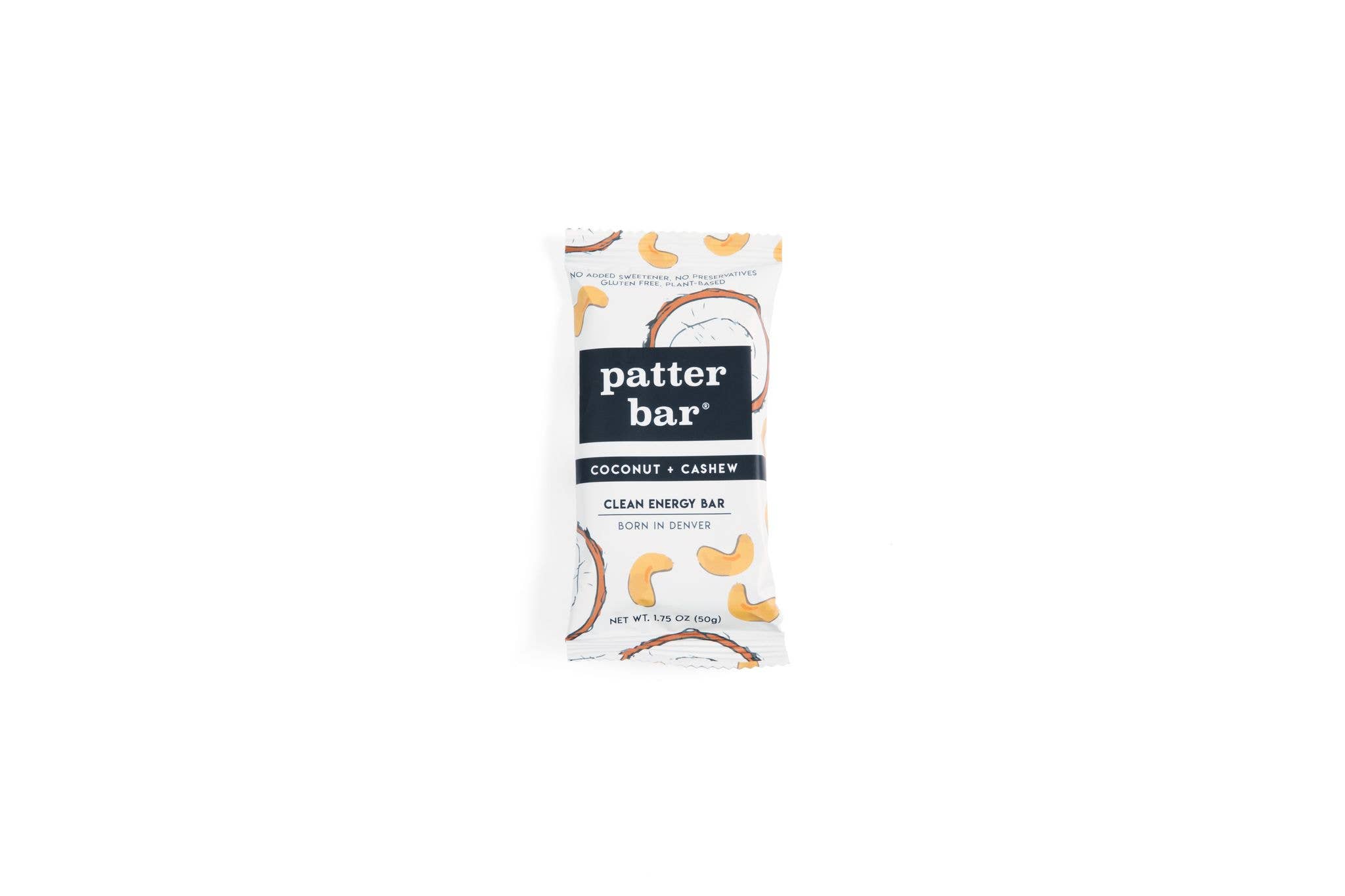 Patterbar – wholesale Snack bar – Coconut + Cashew Whole Food Bar - 1.75 oz
