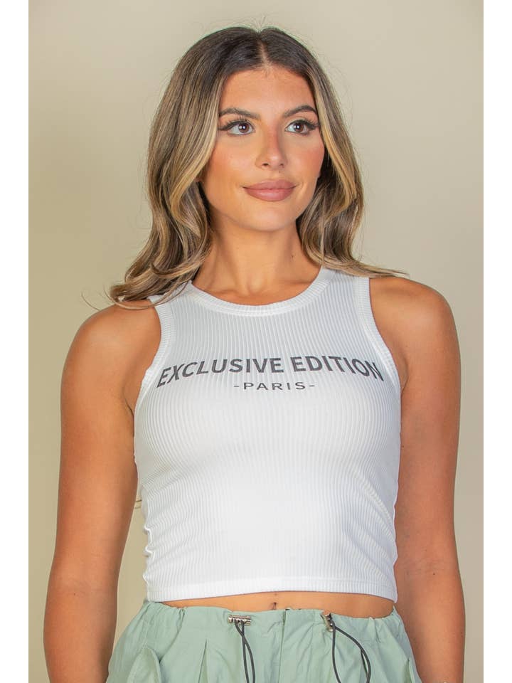 CAPELLA APPAREL - Wholesale Tank Top - Women's - Exclusive Edition Rib Tank Graphic Top16