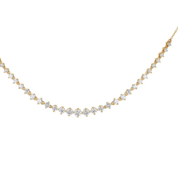 Collier Frontal en Diamant pour la vente par Rachel Reid Jewelry
