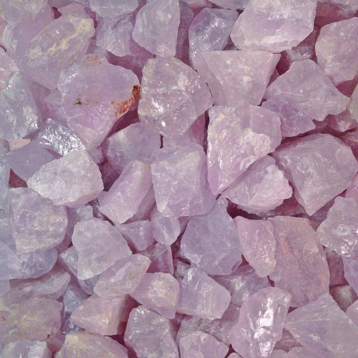 Rough Rose Quartz - Lavender - Madagascar (1lb) for wholesale by Fantasia Mining
