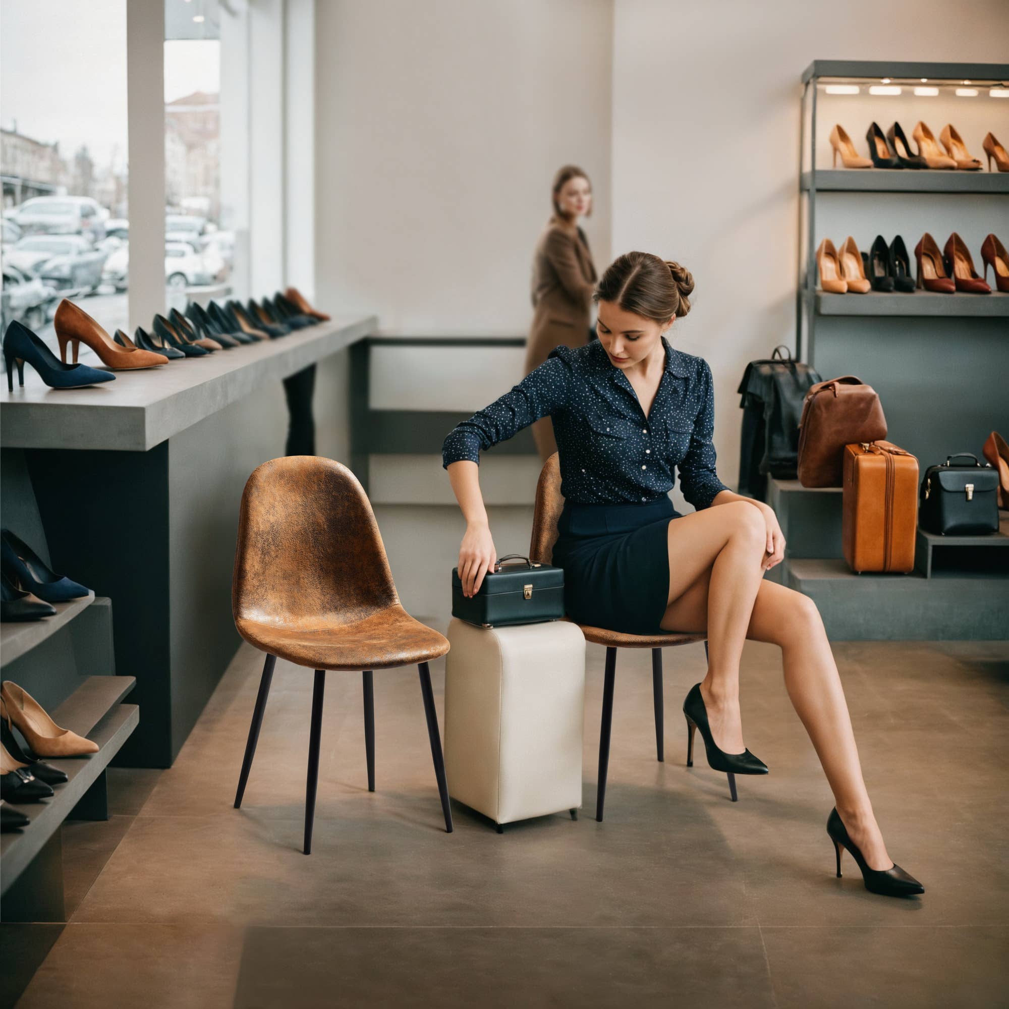 HOMYCASA DESIGN INC - Wholesale Chair - CHARLTON Side Chair-Ideal for Studio Lobby Lounge Conference1