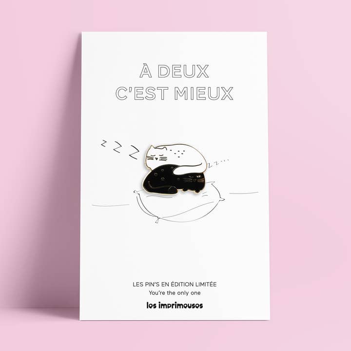 Pin "A dois é melhor" – Edição limitada – Les Imprimeuses por atacado de LES IMPRIMEUSES