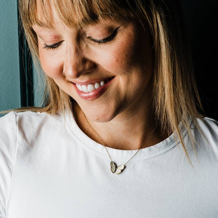 Ounce of Soul - Wholesale Pendant/Charm Necklace - Butterfly Necklace1