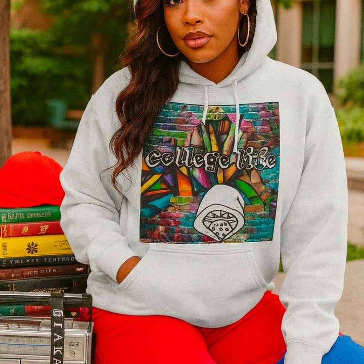 College Life Klassisk Voksen Hættetrøje - Stilfuld og Behagelig College Hættetrøje til Studerende for engroshandel hos IAKAM
