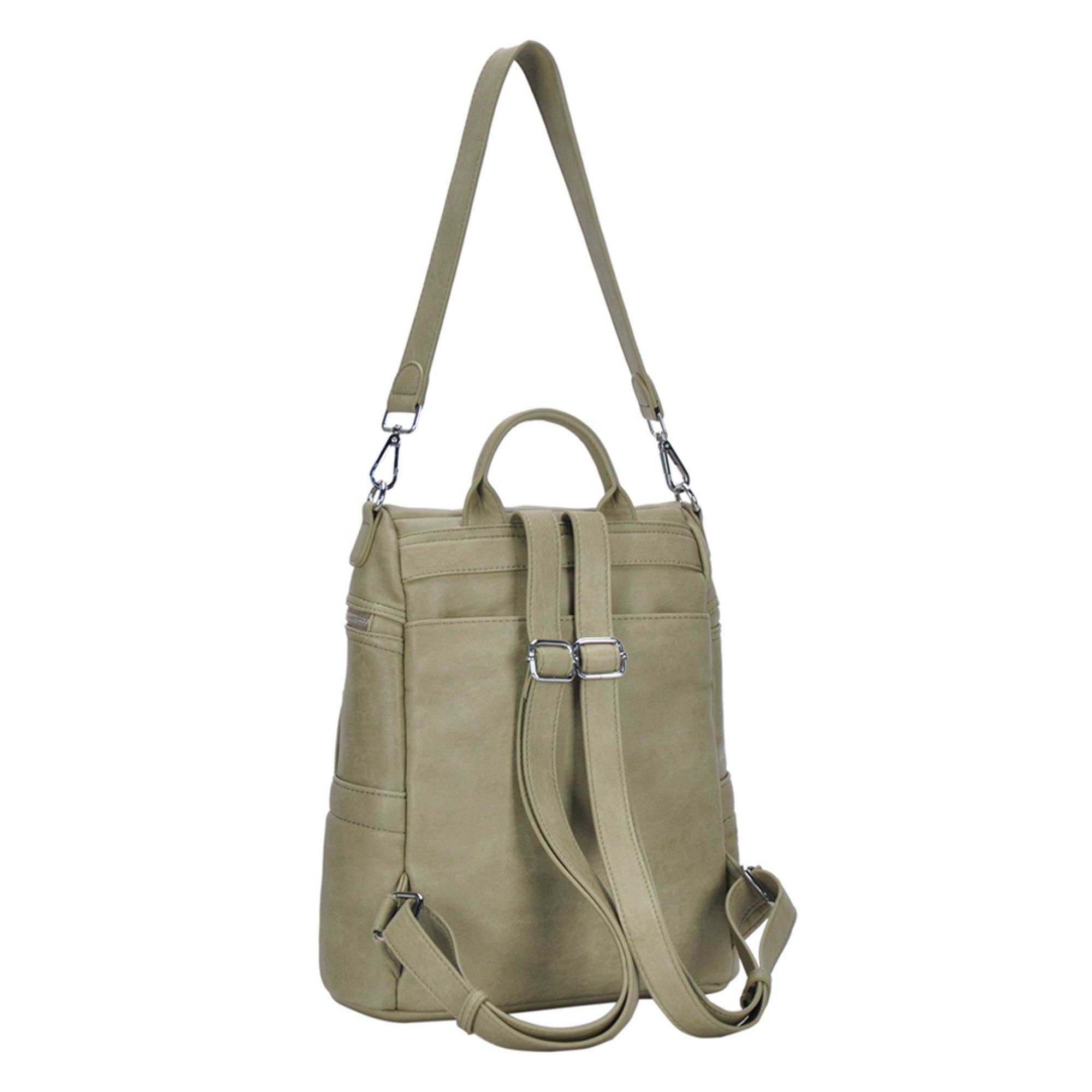 MMS Brands - Wholesale Backpack - Women's - Sienna Utilitarian Shoulder Backpack Purse50