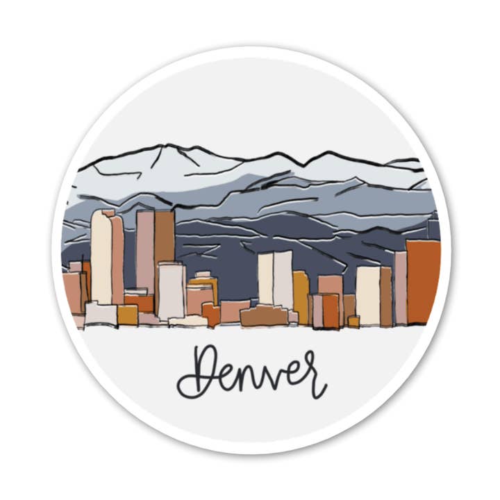 Denver, Co Sticker for wholesale by Alina Walker Design