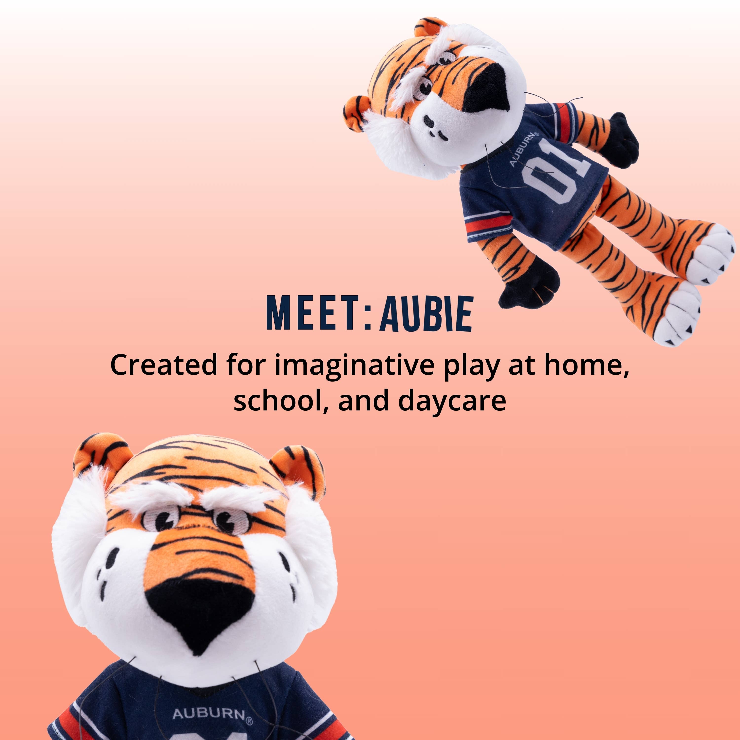 OrangeOnions - Wholesale Stuffed/Plush Toy - Kids & Baby - Aubie the Tiger Stuffed Animal 14" Stuffed Plush Figure2