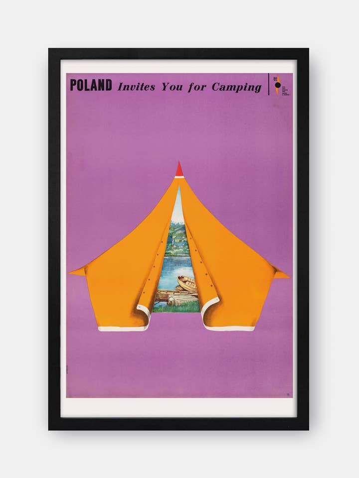 Polen - Vintage reseaffischtryck för wholesale av The Curious Desk