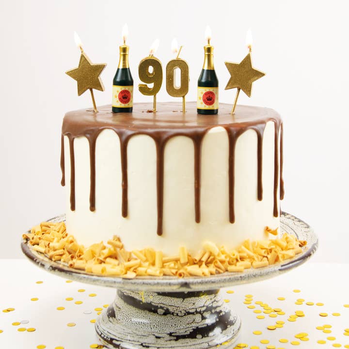 PD Party - Vendita all'ingrosso Candeline per torte - Candele per torta di compleanno - 90 anni