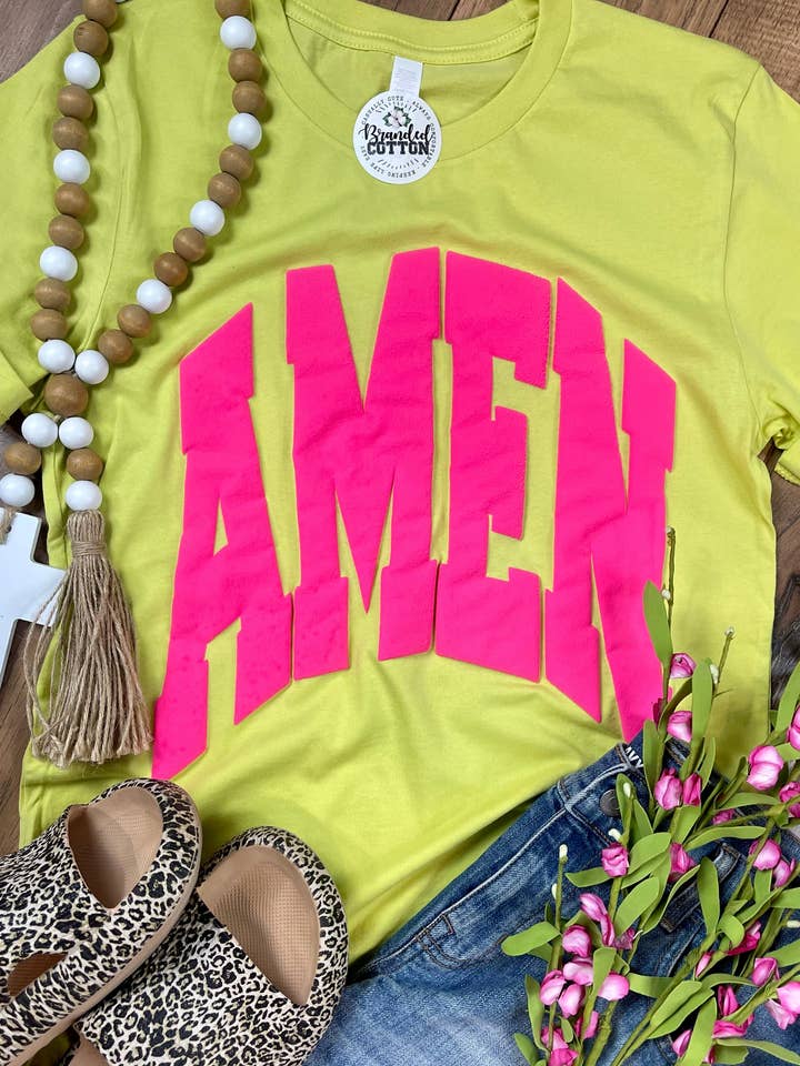 Amen {PUFF} Tee for wholesale by Branded Cotton