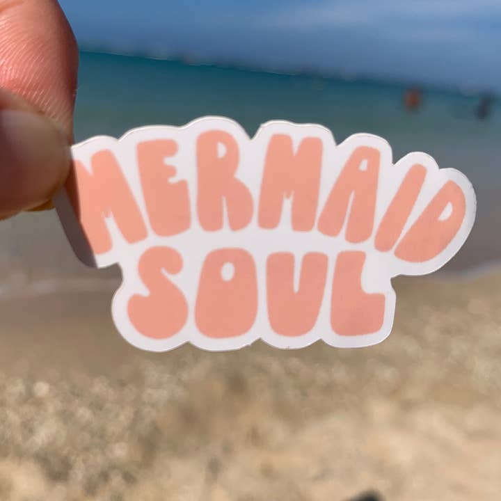 Mermaid Soul Pink Sticker for wholesale by Debby Sato Designs