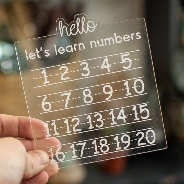 123s Trace and Erase Learning Board for wholesale by Still Magnolia