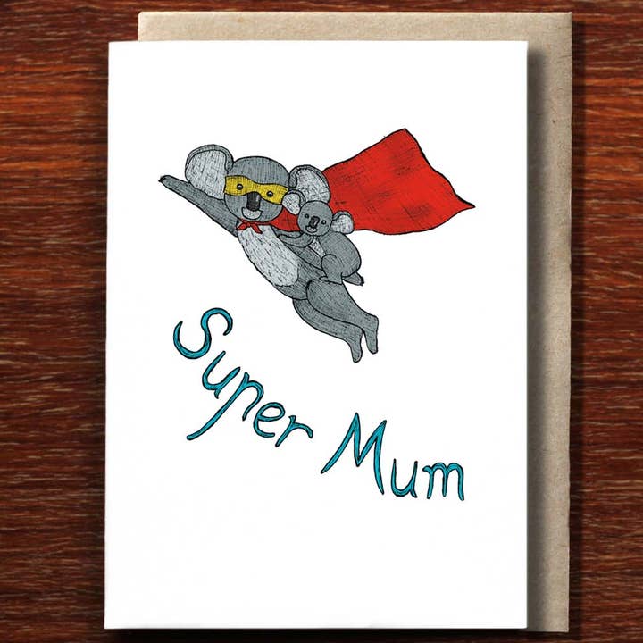 The Nonsense Maker - Wholesale Mother’s Day card - Super Mum - Greeting Card0