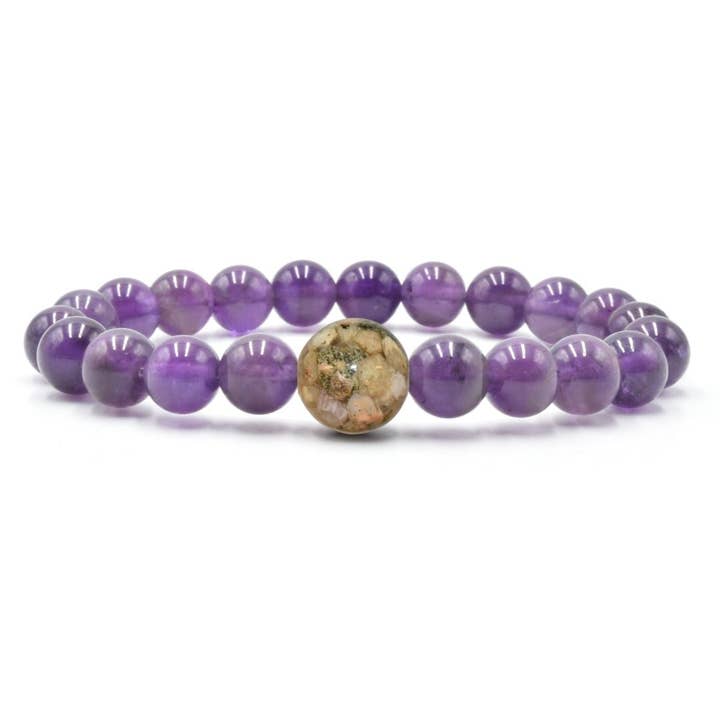 Piedras de California + Amatista para venta al por mayor de Homes Bracelets