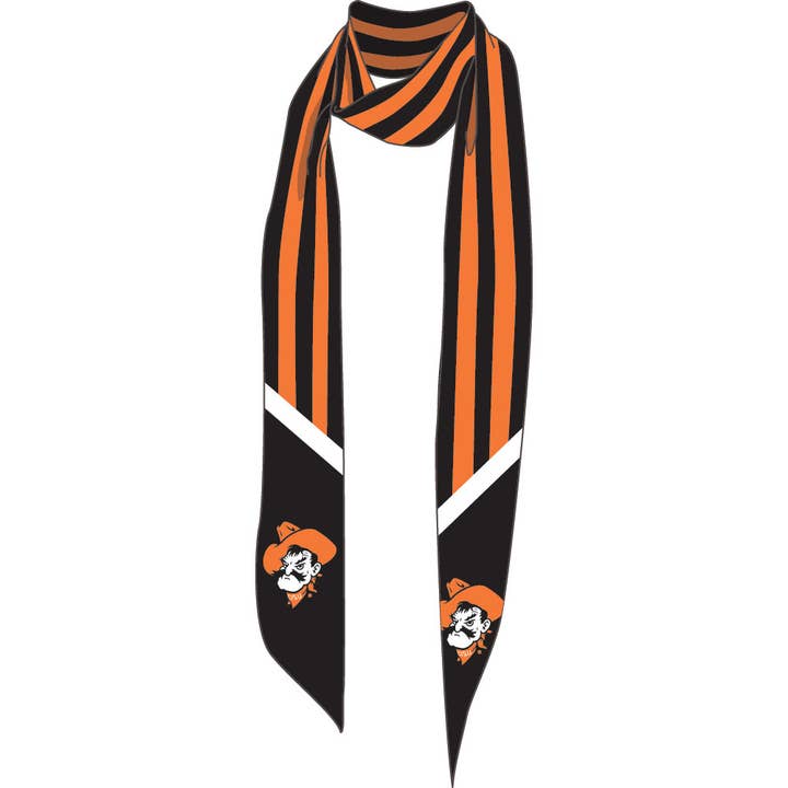 Oklahoma State Rena Stripe Scarf for wholesale by Emerson Street Clothing Co Collegiate Shop