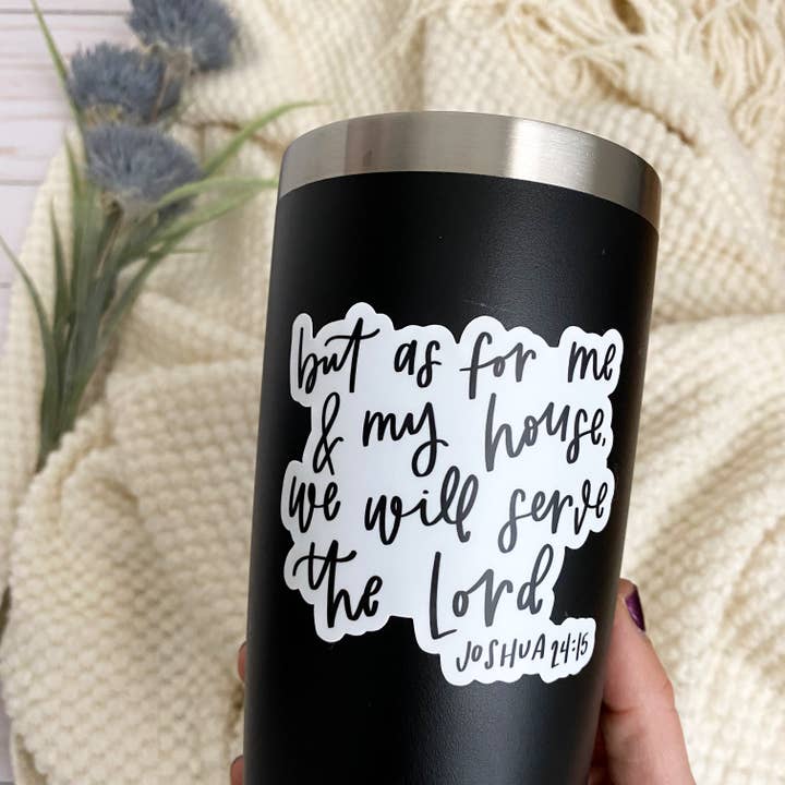 swaygirls - Vente Autocollant - Citations autocollants de verset bibliques | Décalque chrétien | Joshua 24:156