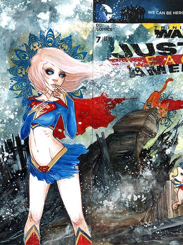 Supergirl || Small Discontinued Print for wholesale by Oscen || Nen Chang & Liz Tecca