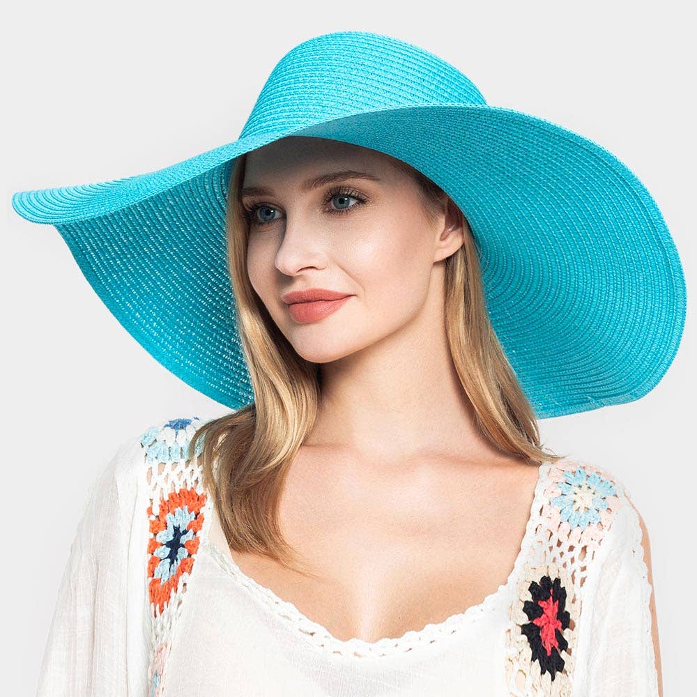 Sensibling Corp. - Wholesale Straw Hat - Women's - Solid Straw Sun Hat
0