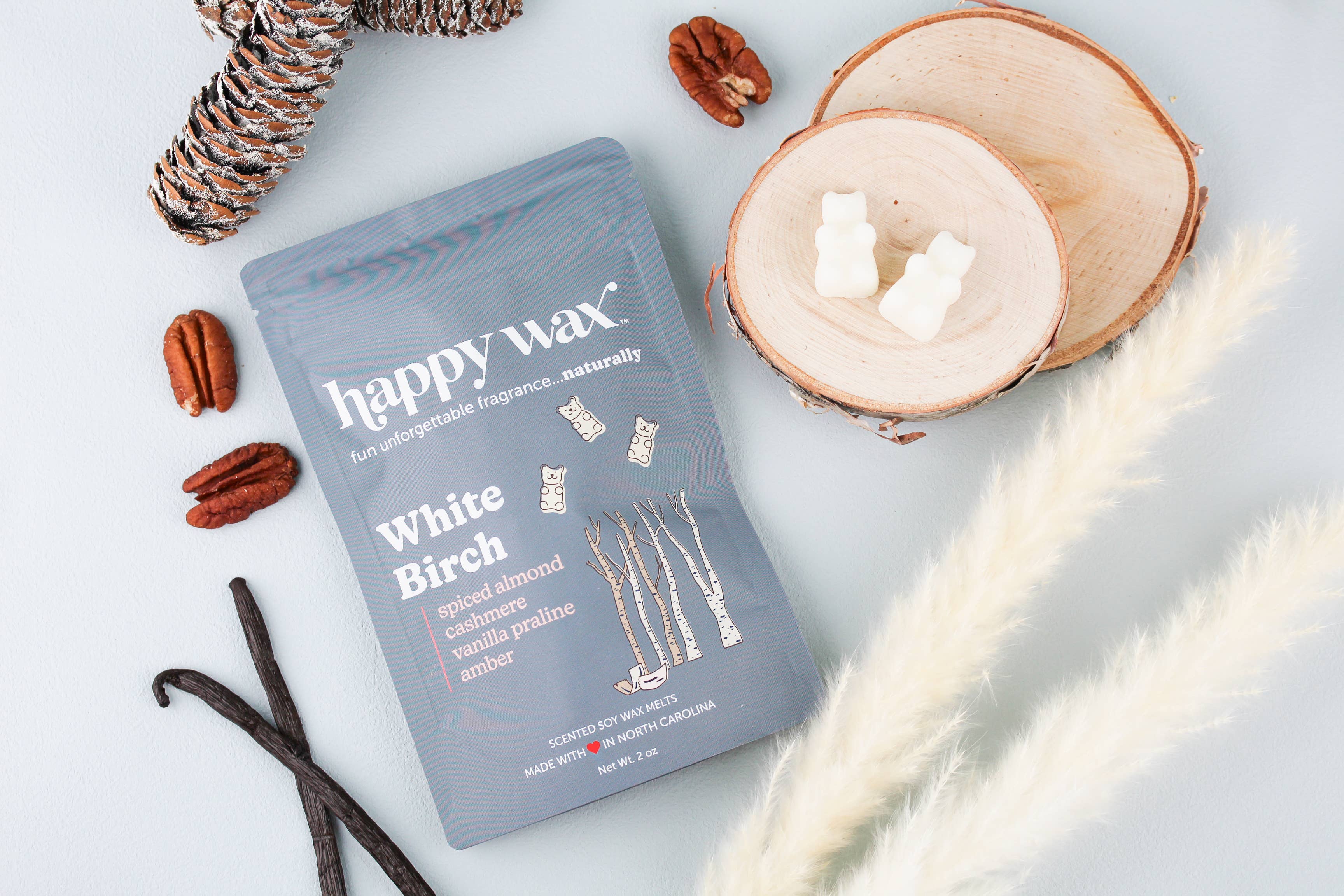 Happy Wax - Wholesale Wax Melt - White Birch Wax Melts - Sample Pouch (2 oz)1