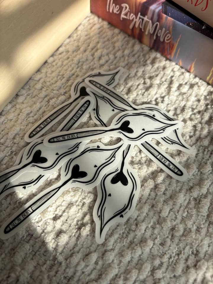 Slow Burn Match Book Sticker for wholesale by Taylor Made