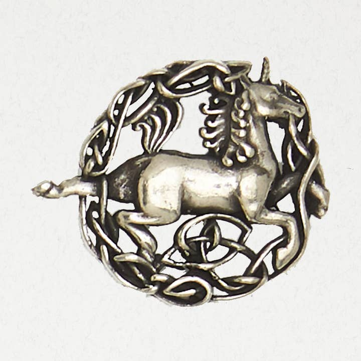 Collana con Pendente in Peltro Celtico - Unicorno Celtico per la vendita all'ingrosso da parte di Nirvana LLC