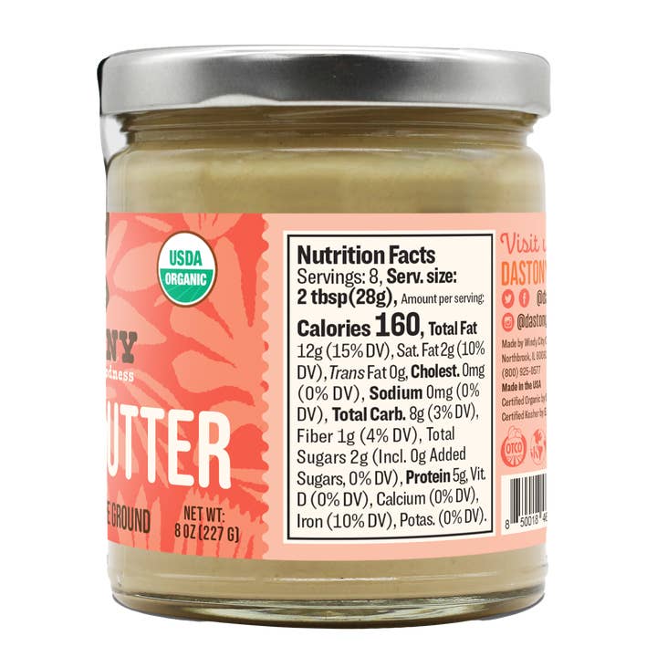 Windy City Organics – wholesale Nut butter – Organic Raw Cashew Butter1