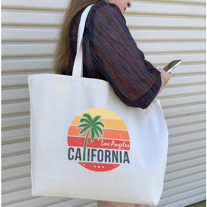 Sockprints - Wholesale Tote Bag - Unisex - Custom Printed Large Canvas Tote Bag with Your Design