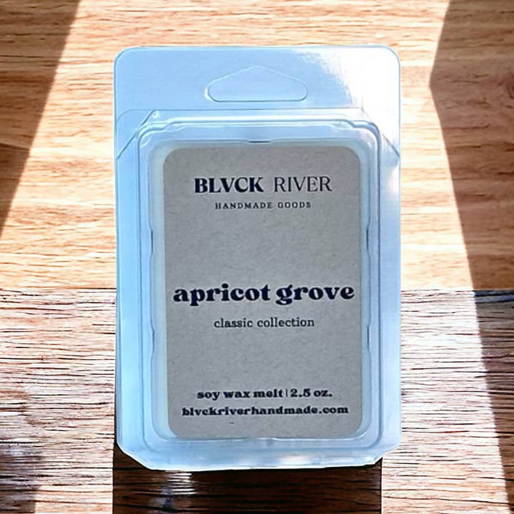 Apricot Grove Soy Wax Melt for wholesale by Black River Handmade Goods