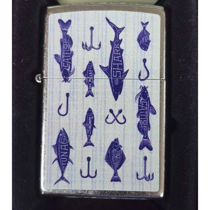 Accendino Zippo Ganci da Pesca Pescatore Cool per la vendita all'ingrosso da parte di Lighter King