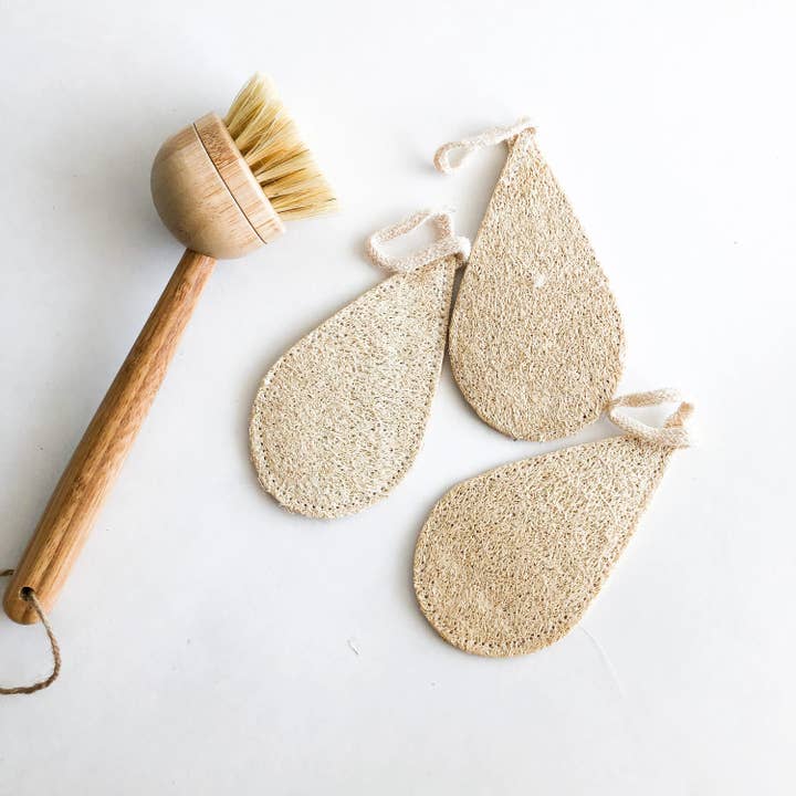 Smile Boutiques - Wholesale Loofah - Loofah Sponge - Natural Biodegradable Plastic free - 3 Pack