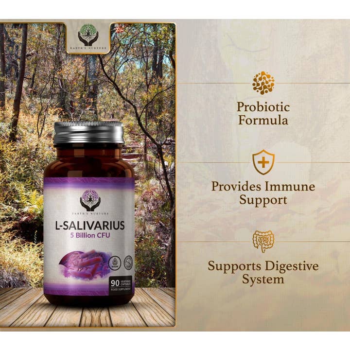 Focus Supplements - Venta al por mayor Suplementos/vitaminas para beber - Lactobacillus Salivarius (5 mil millones de CFU) 90 cápsulas