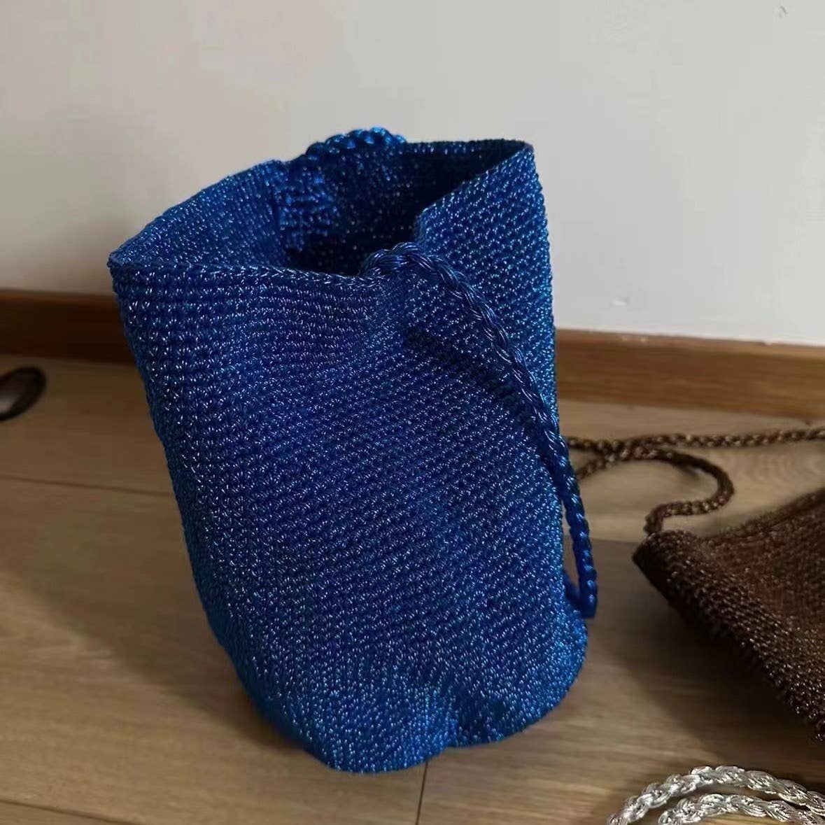 Sook Stainable - Wholesale Tote Bag - Women's - Knitting Braid Handle Basket Shape Bag8