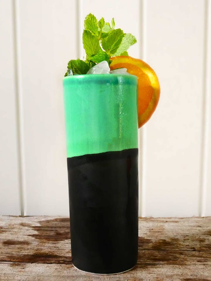 POP Collection Ceramic High Ball Cup - Green for wholesale by Shaker & Makers